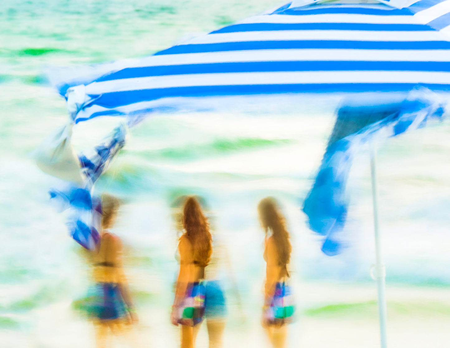 Girls Under Umbrella