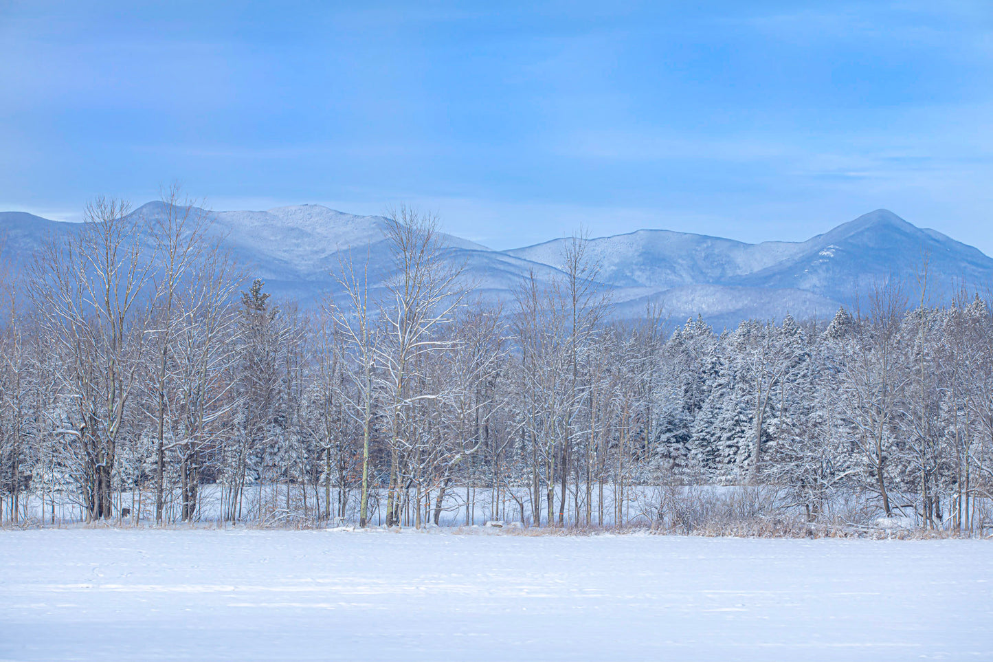 Green Mountains After Snow