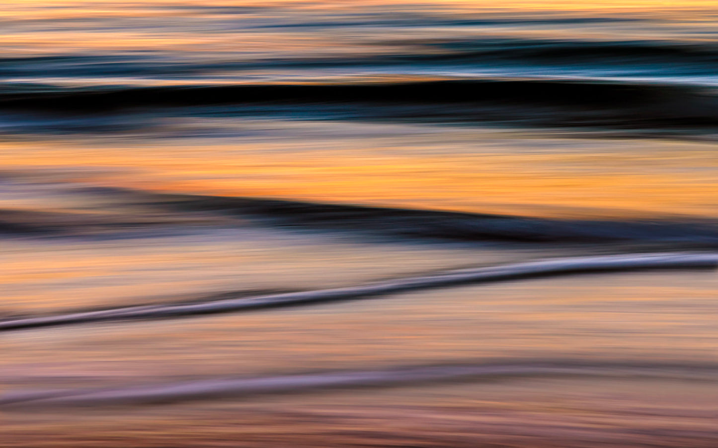 Long Waves At Twilight Pano