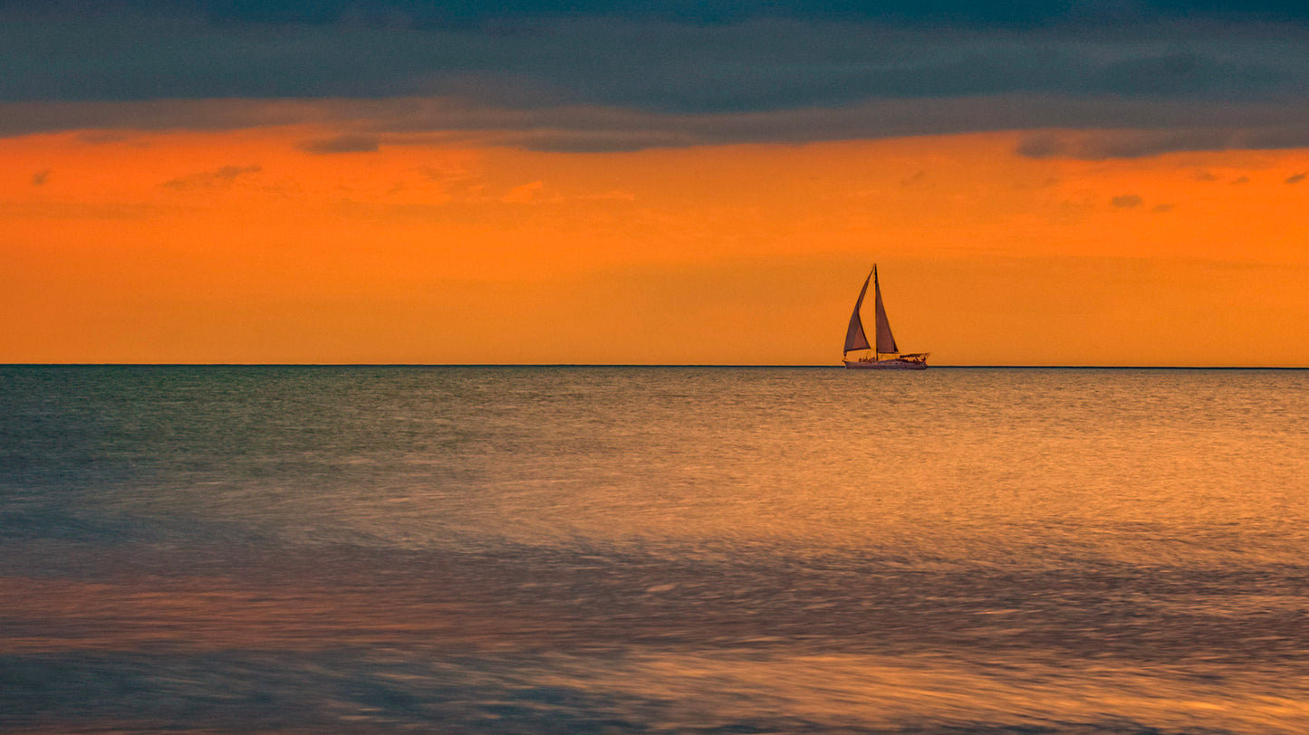 Sailboat In Orange