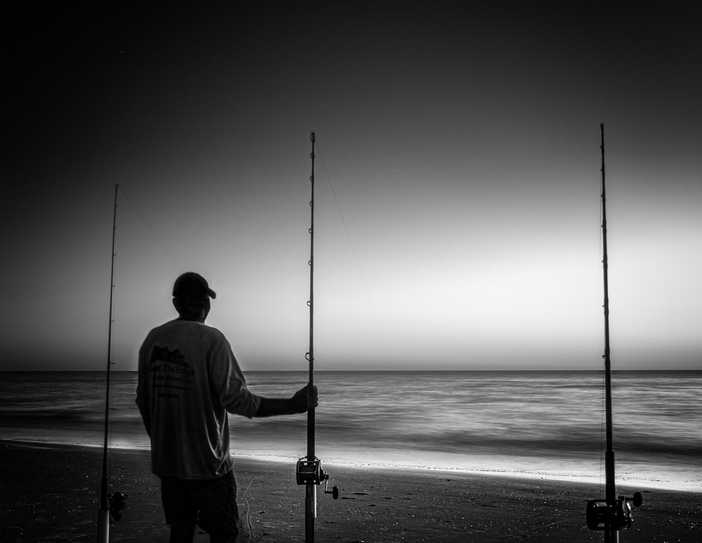 Shark Fisherman With Poles