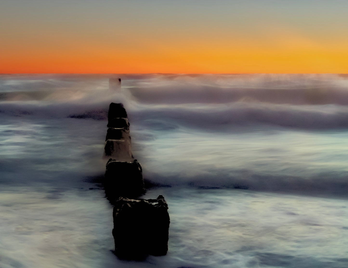 Windswept Gulf At Twilight