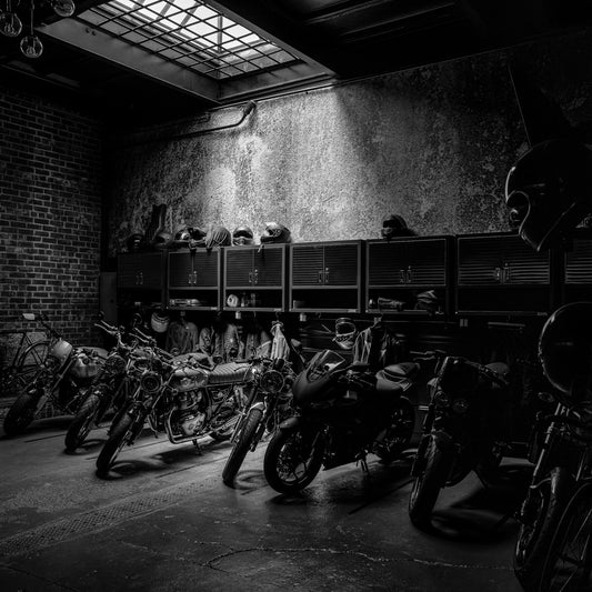 Gotham City Bikes, B&W (Framed)