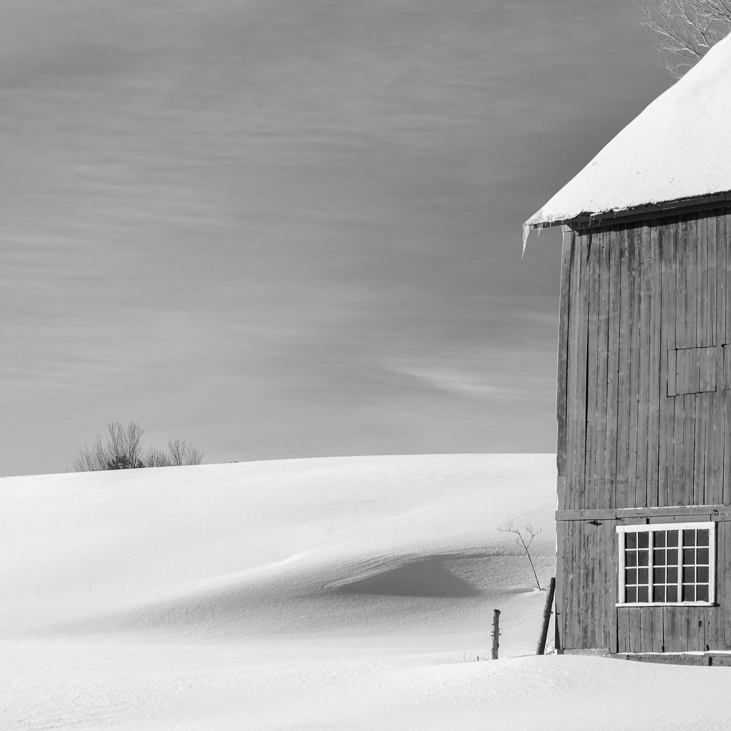 Spear Barn in Winter (Framed)