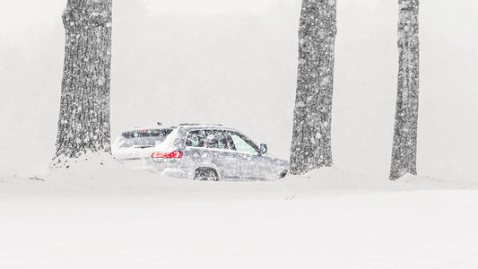 Passing Car In Snow