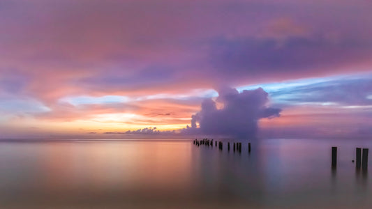 Purple Twilight Over The Gulf